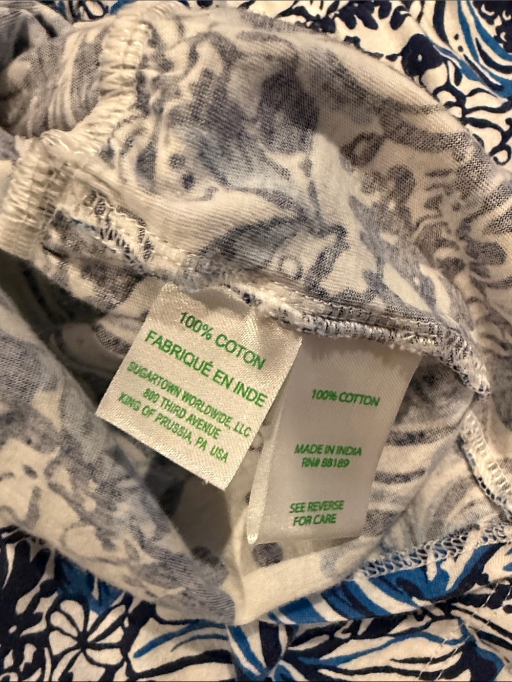 Lilly Pulitzer Blue and White Floral Halter Dress 6/7 - Picture 6 of 6